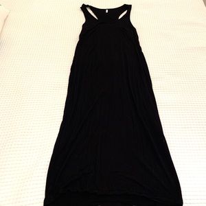 Black maxi dress